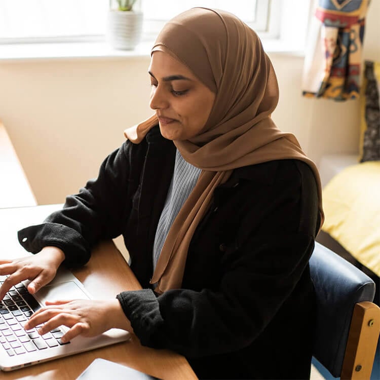 Student in halls of residence